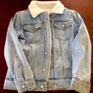 Denim wool jacket